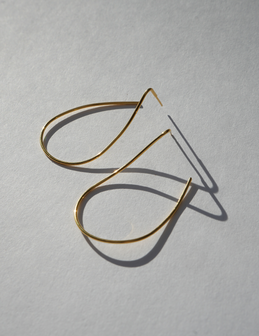 GOLD Simple Twist Wire Earrings