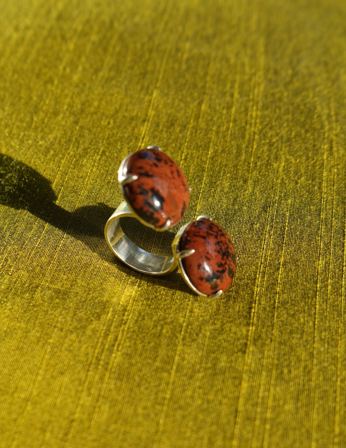 Speckled Jasper SS Split Top Disc Ring- Chee Lee x MRD