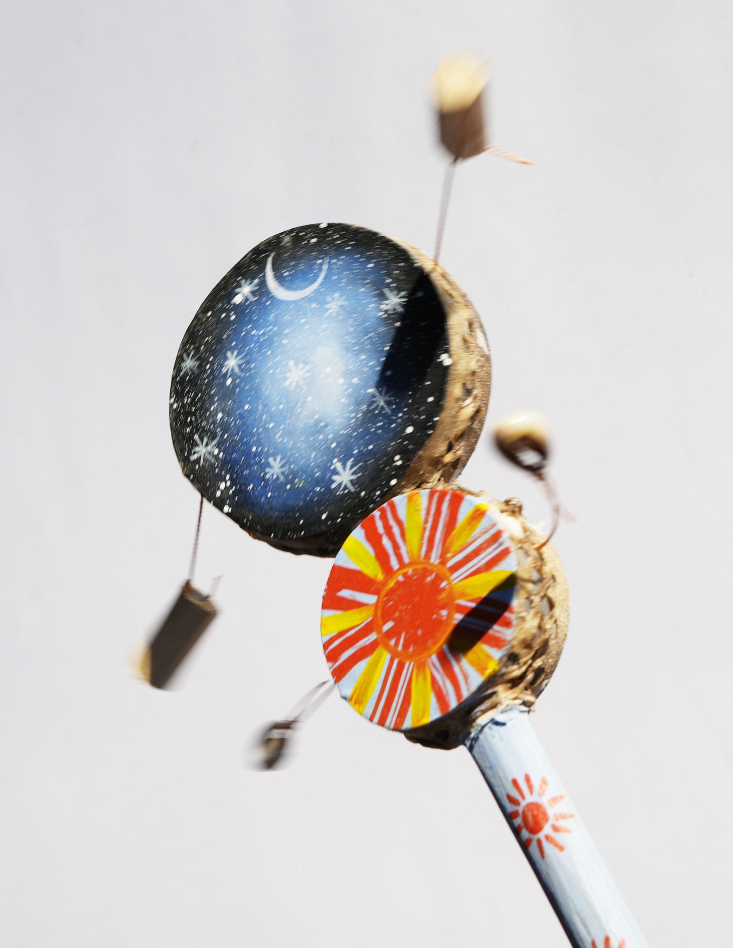 Sun and Moon Design Spin Double Drum