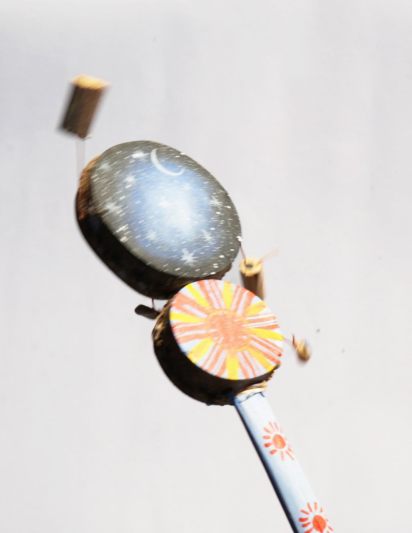 Sun and Moon Design Spin Double Drum