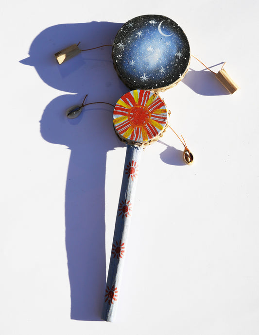 Sun and Moon Design Spin Double Drum