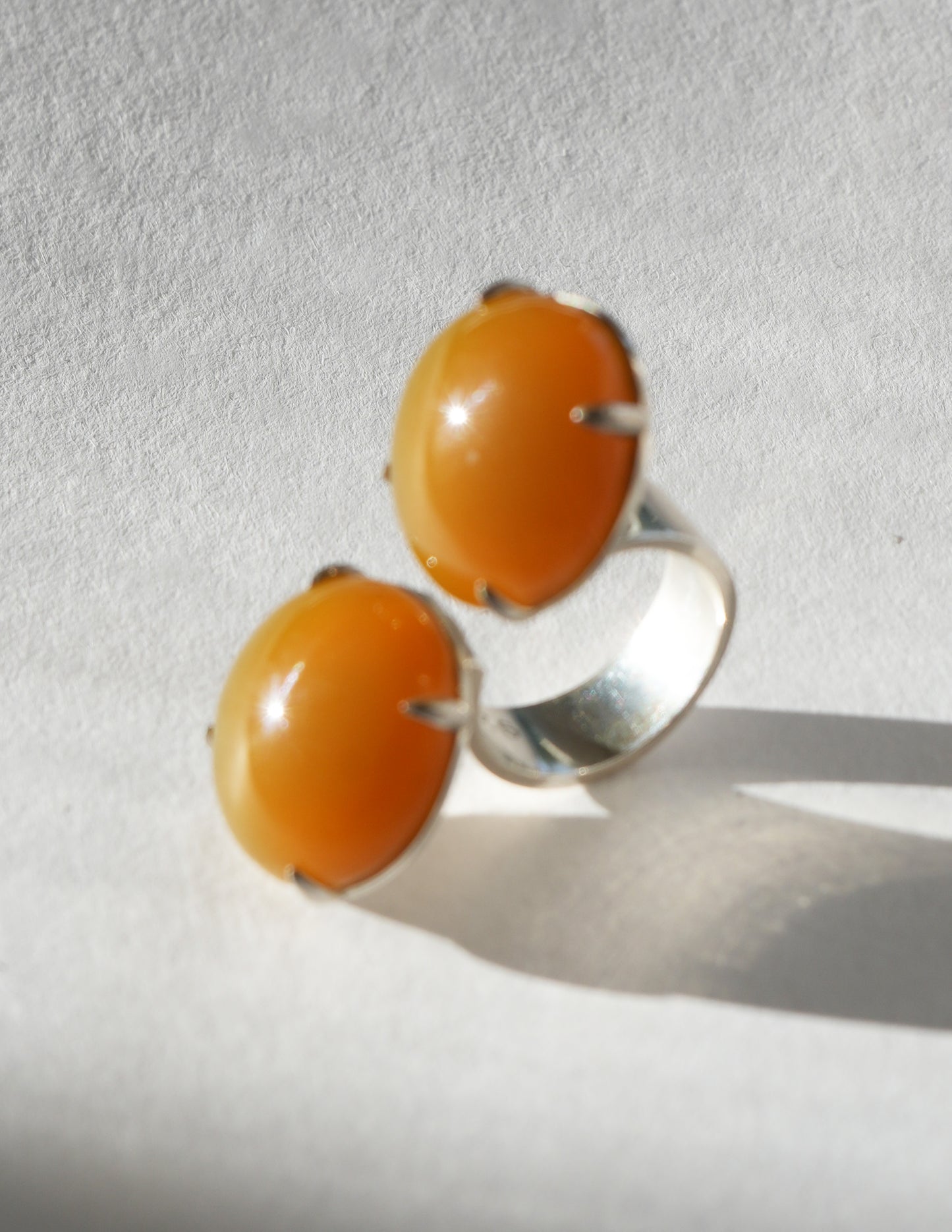 Yellow Jasper SS Split Top Disc Ring- Chee Lee x MRD