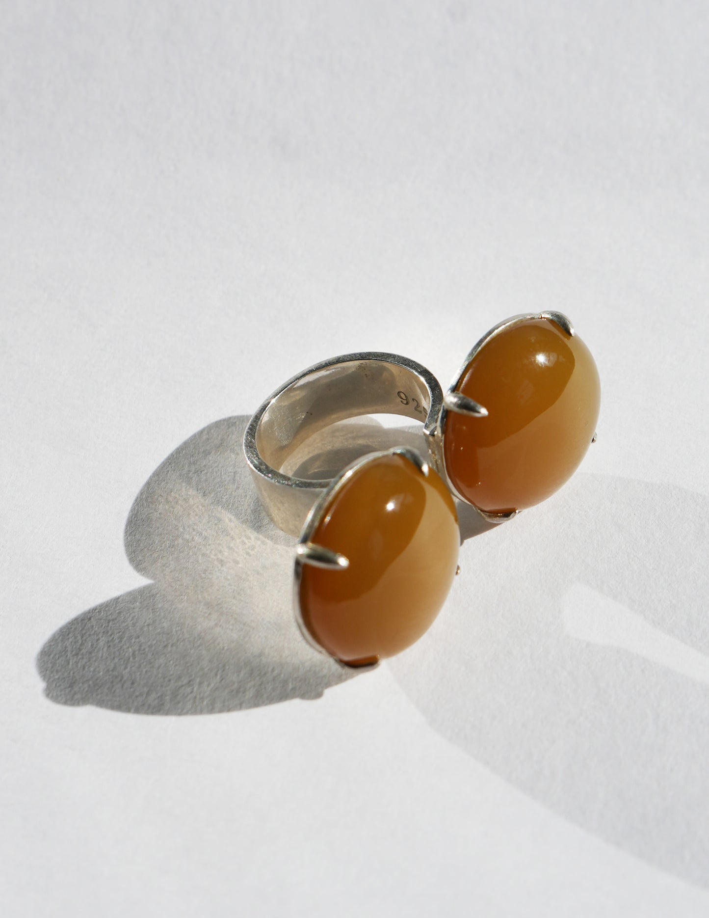 Yellow Jasper SS Split Top Disc Ring- Chee Lee x MRD