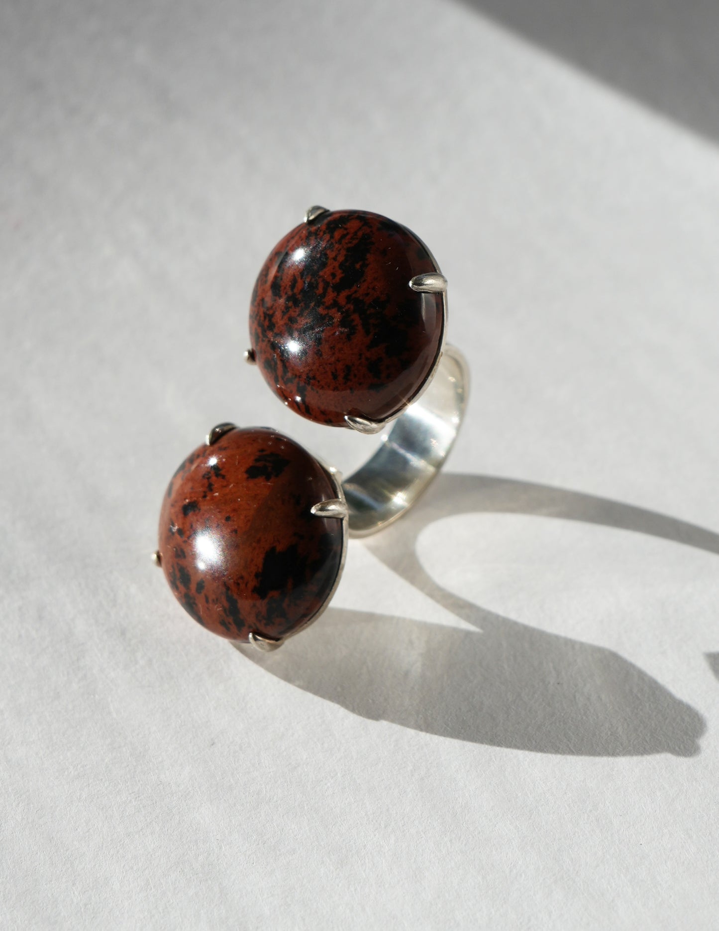 Speckled Jasper SS Split Top Disc Ring- Chee Lee x MRD