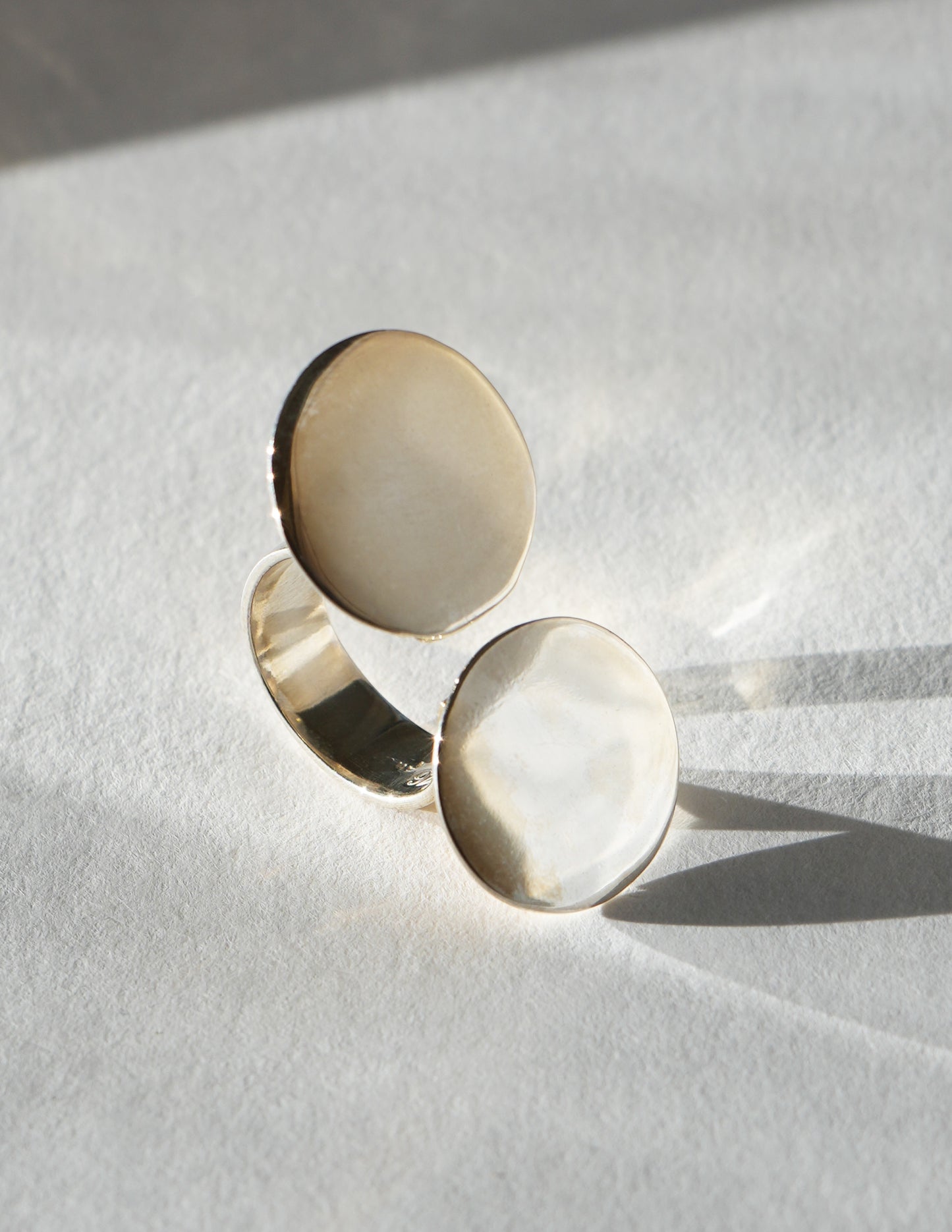 Split Top Sterling Silver Disc Ring- Chee Lee x MRD