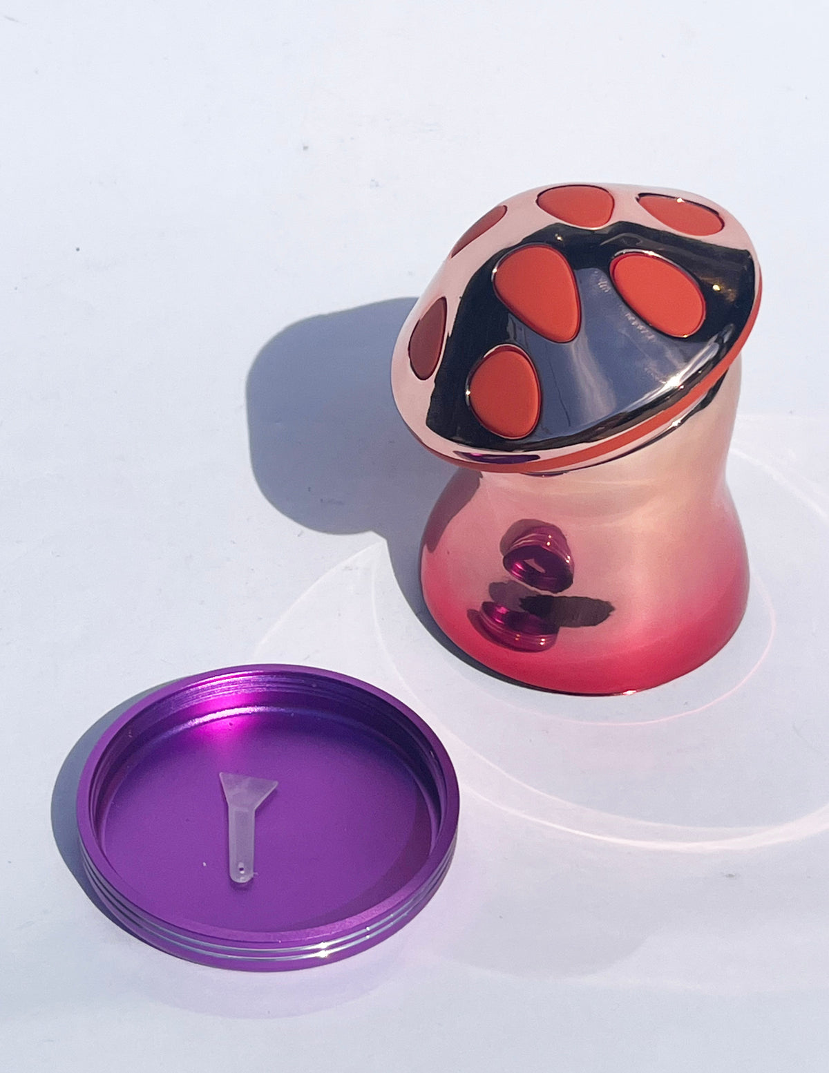 Mushroom Grinder - Pink Chrome