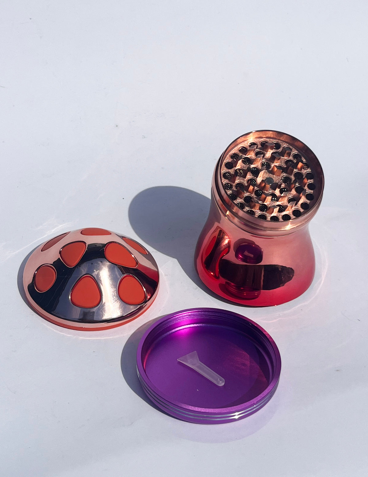 Mushroom Grinder - Pink Chrome