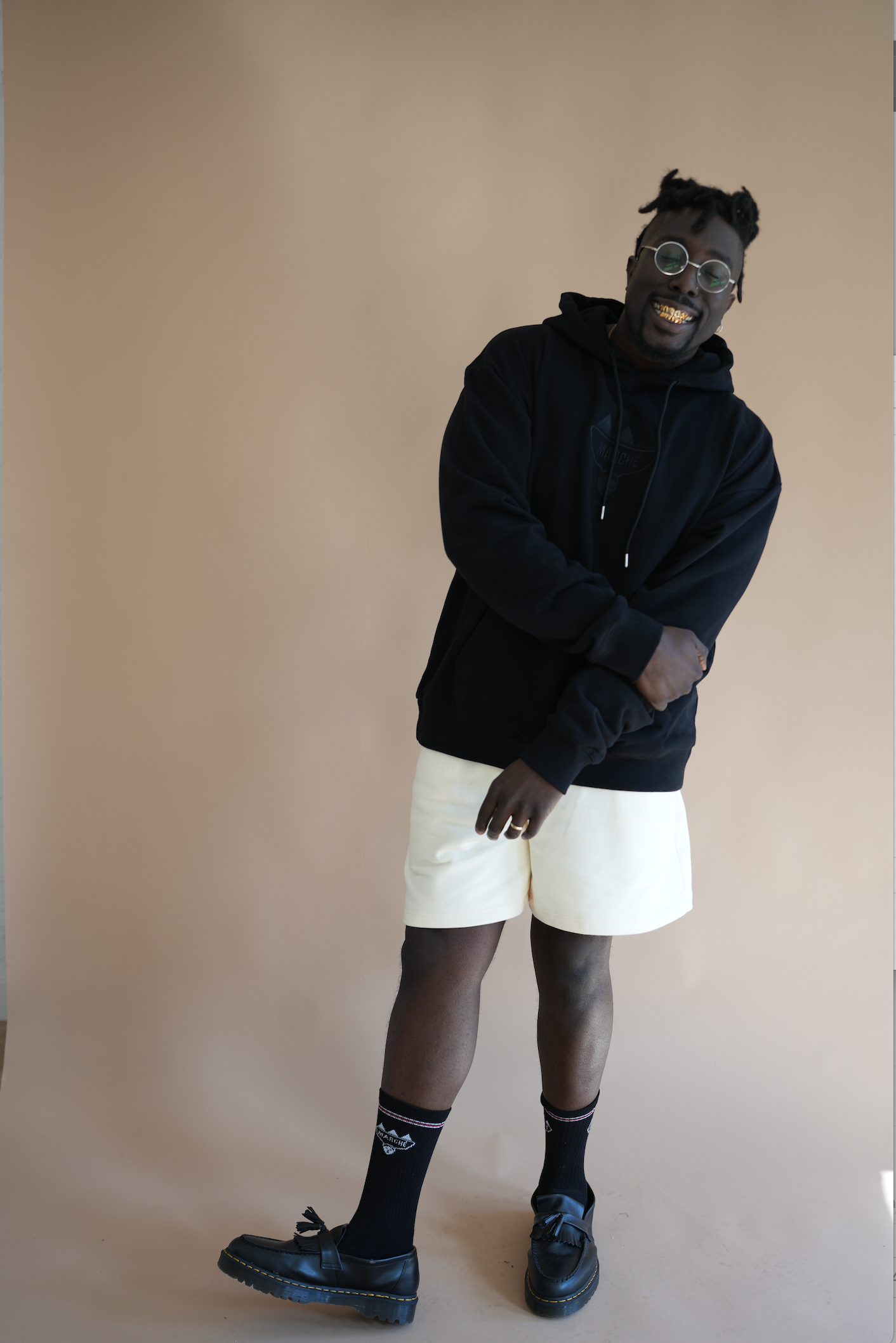 Cream Oversized Rue Dix Shorts