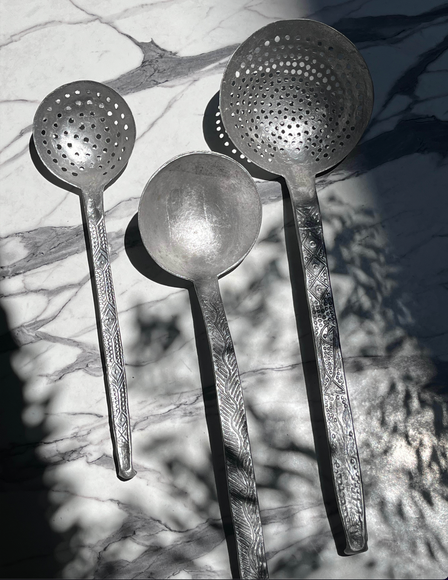 Set of 3 Silver Spoons