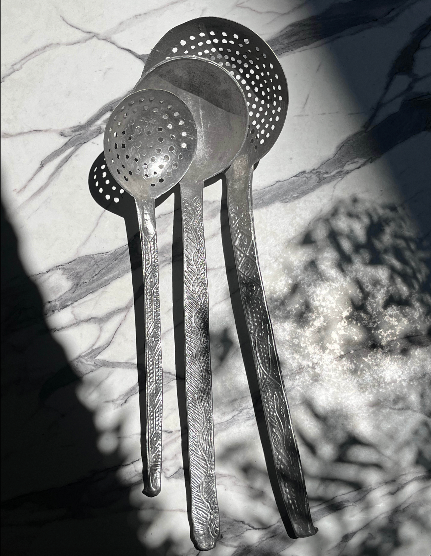 Set of 3 Silver Spoons