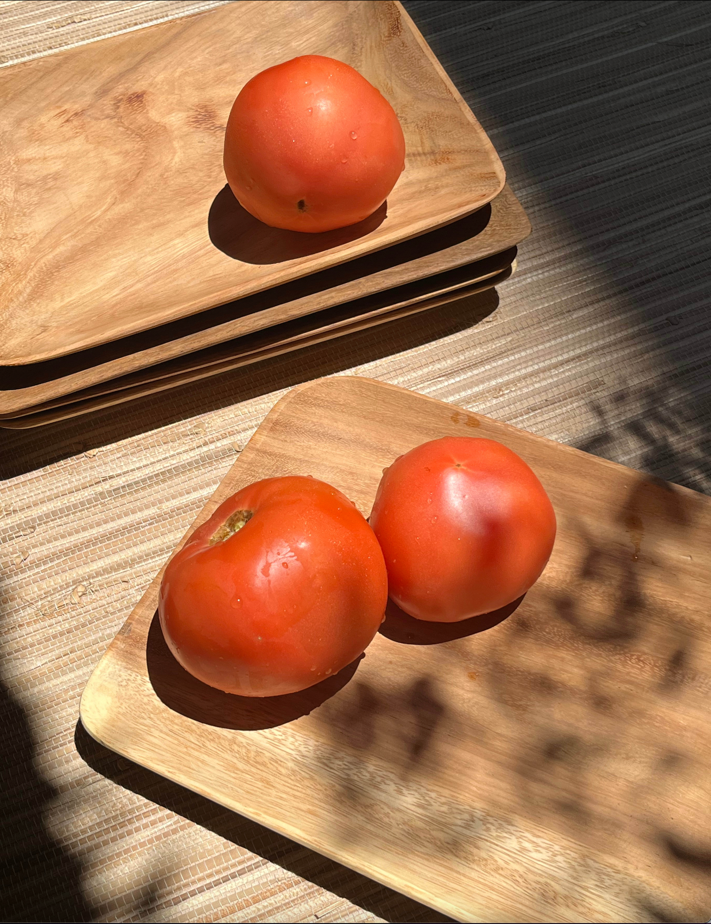 Rectangular Wooden Plates