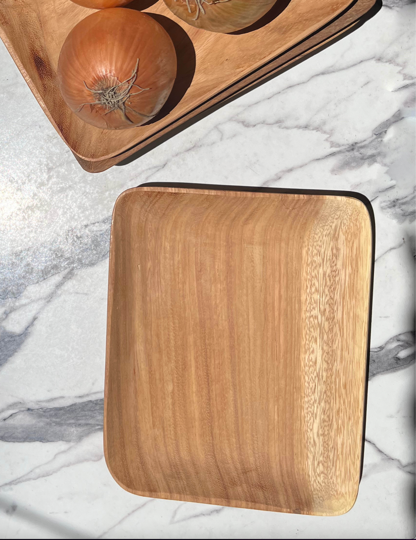 Rectangular Wooden Plates