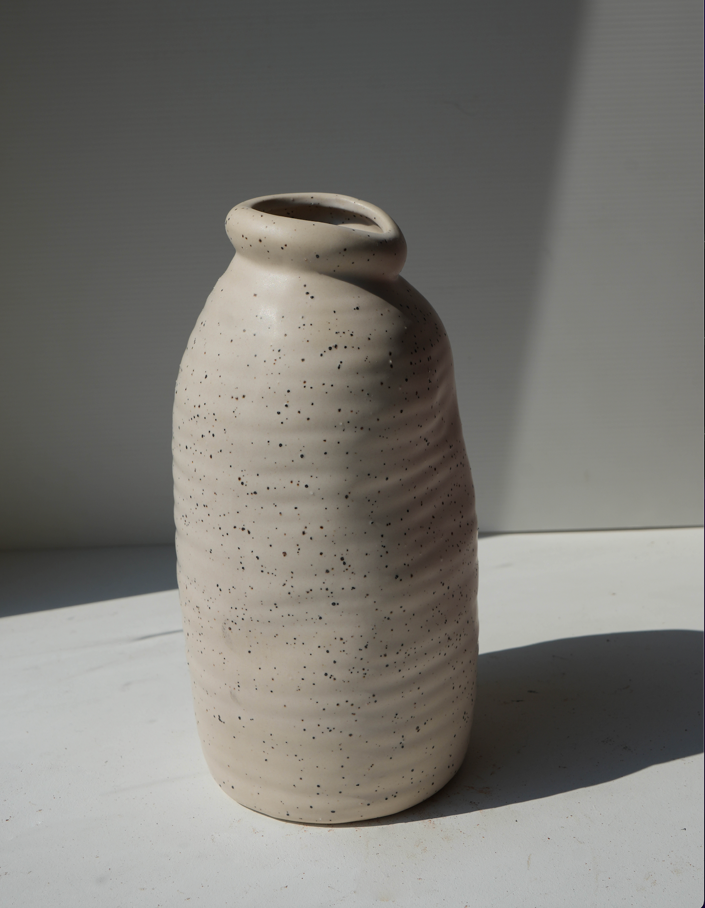 Keiko White Tall Ceramic Vase