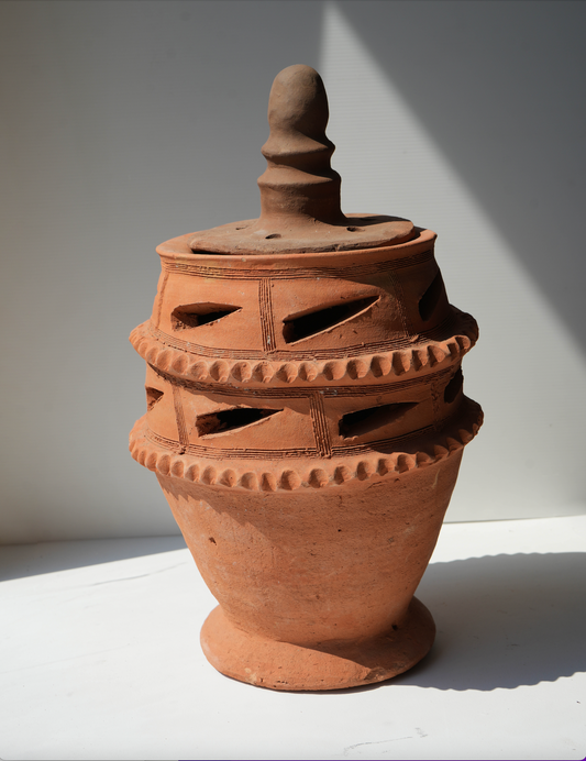 Large Clay Incense Burner