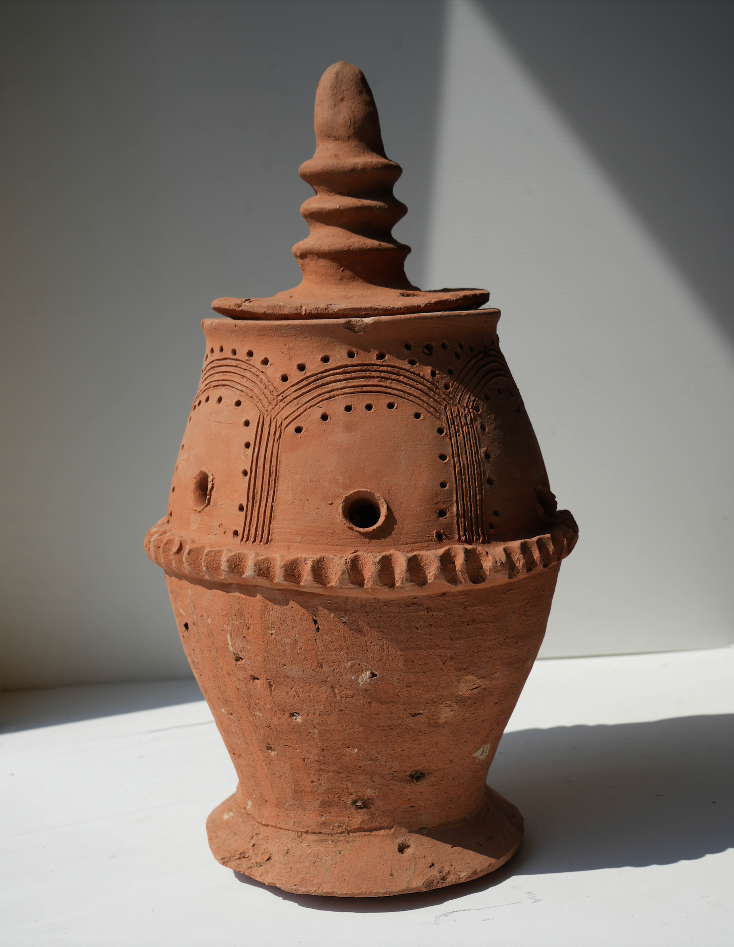 Large Clay Incense Burner