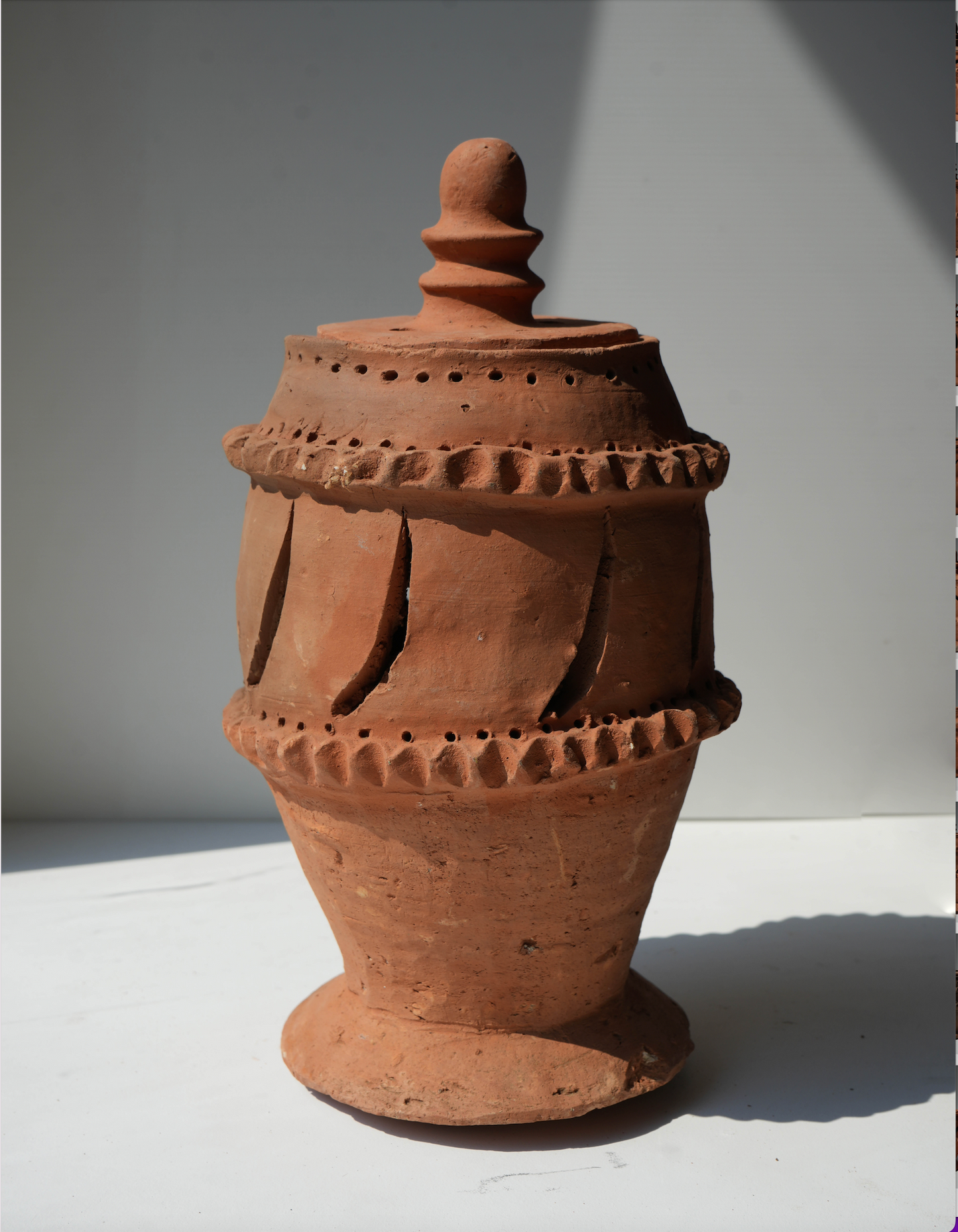 Large Clay Incense Burner