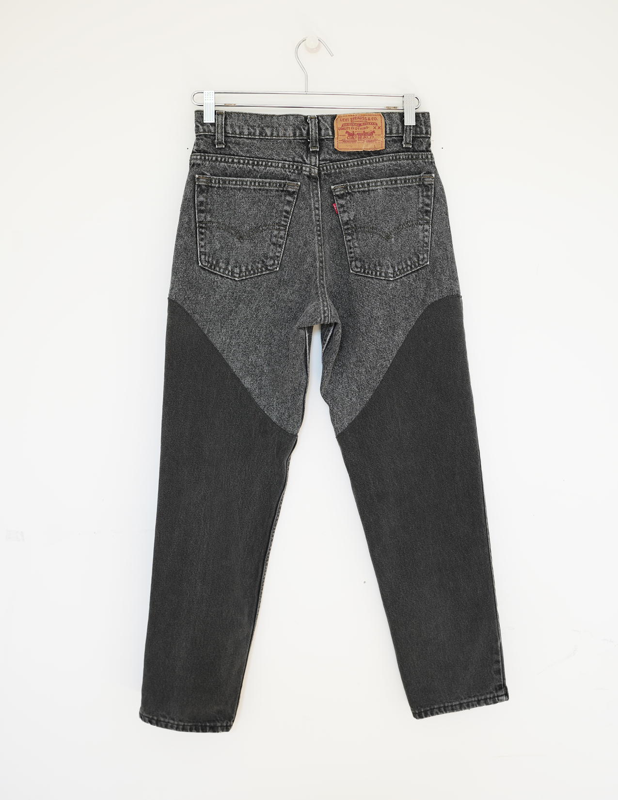 28/29W BLK/BLK Washed Faux Chaps