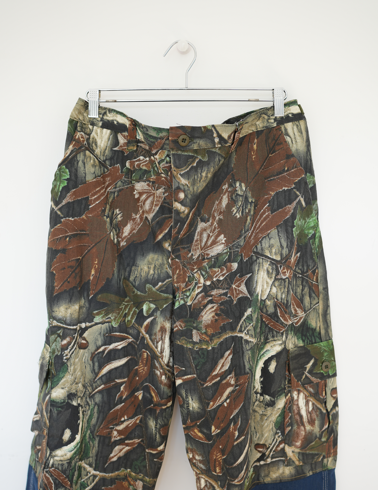 38w Camo Print/ Denim Cargo Pants