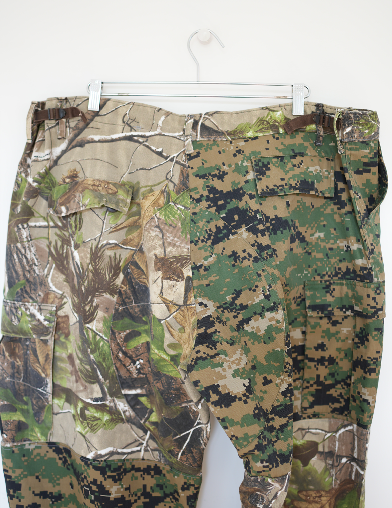 50w Multi Camo Print Cargo Pants