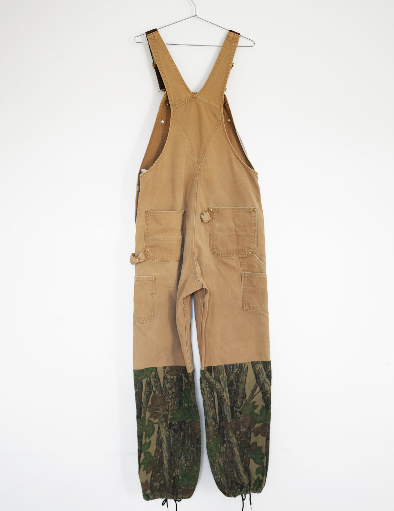 36w Khaki CarHartt/ Camo Overalls