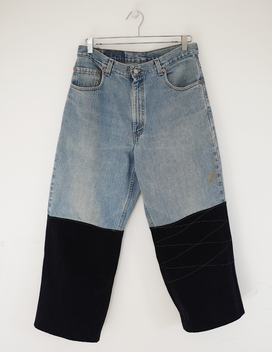 34W DENIM Levi/NAVY Workwear Jeans