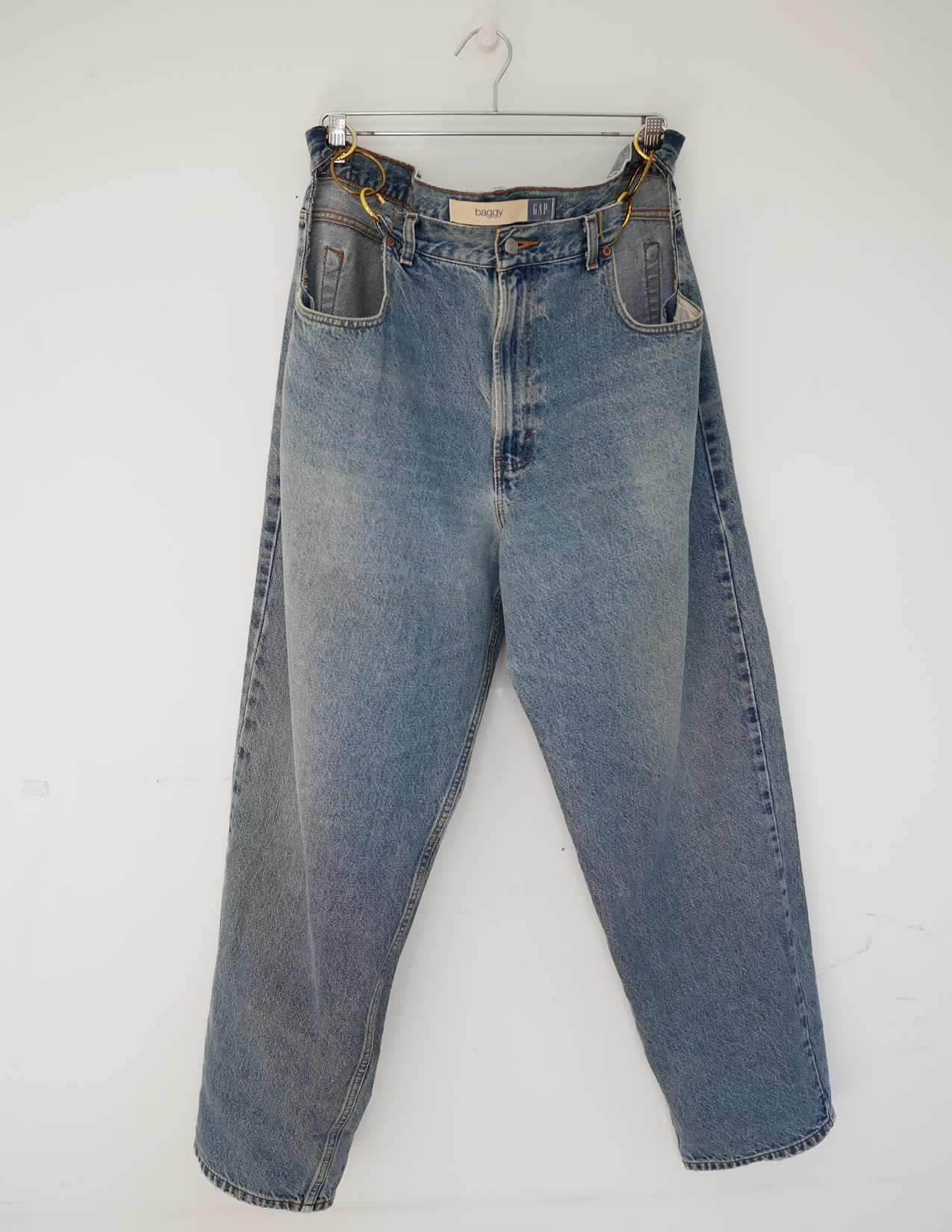 40w Blue Denim/Gold O-Ring Hoochie Daddie Jeans