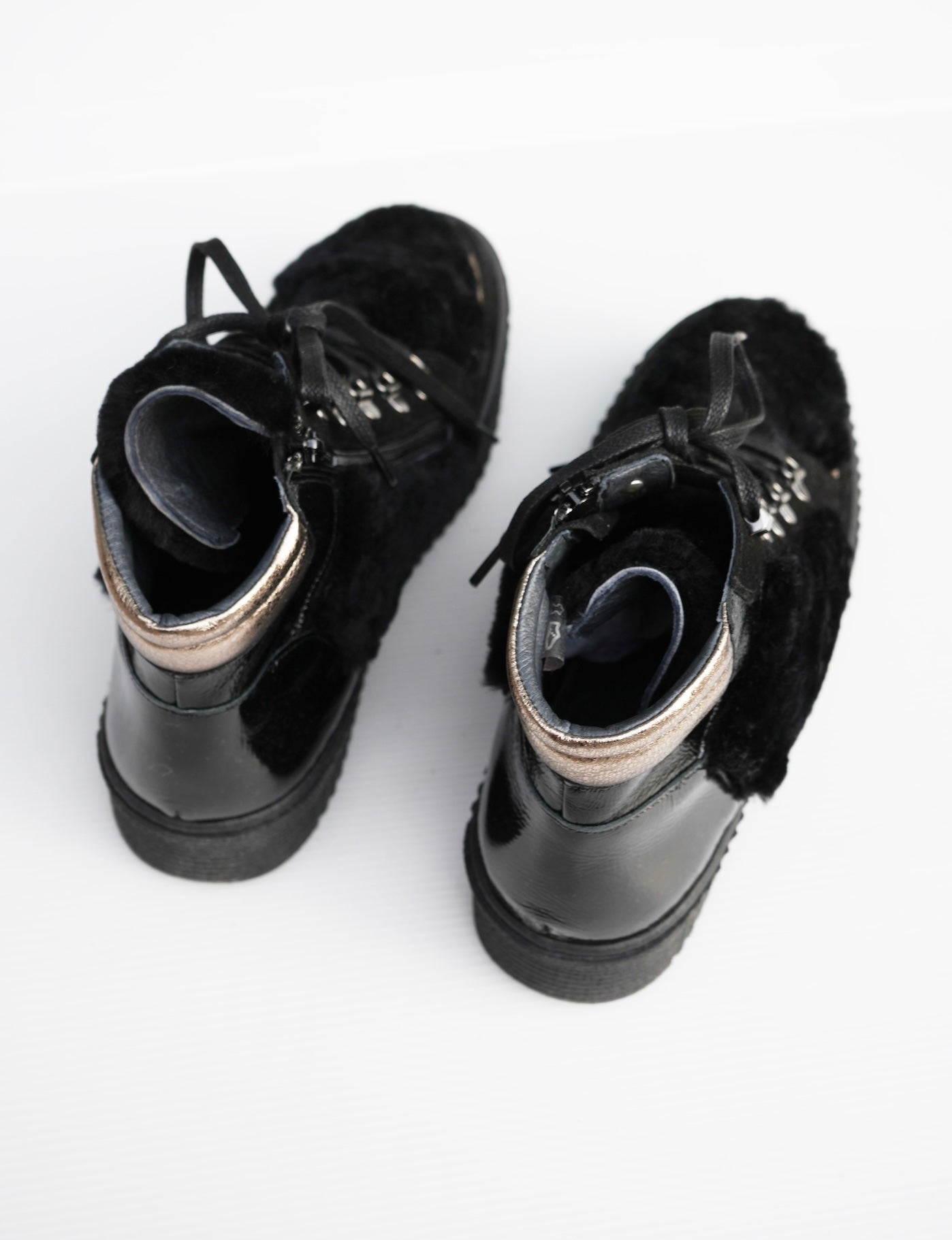 Fuzzy Ankle Boot - Black