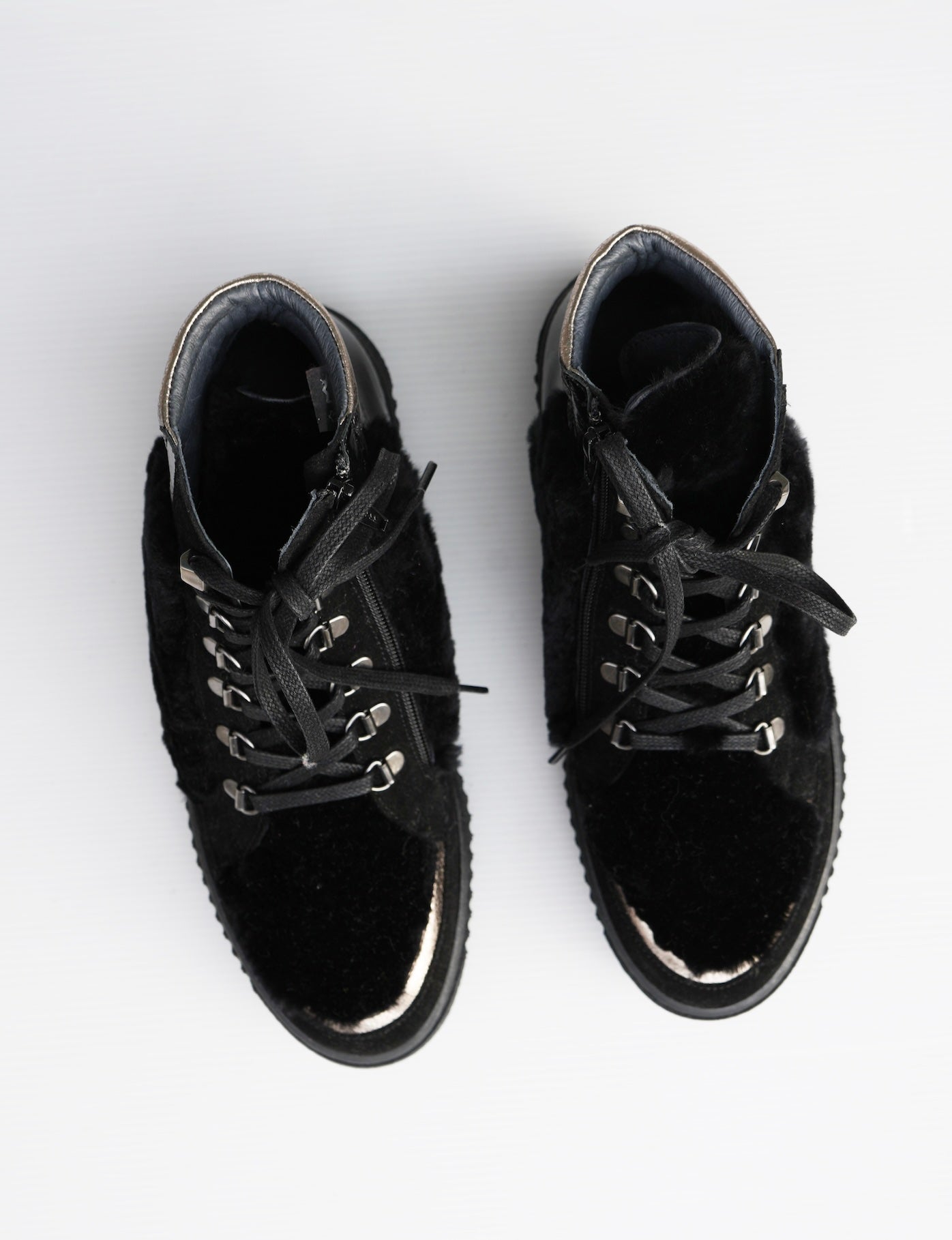 Fuzzy Ankle Boot - Black