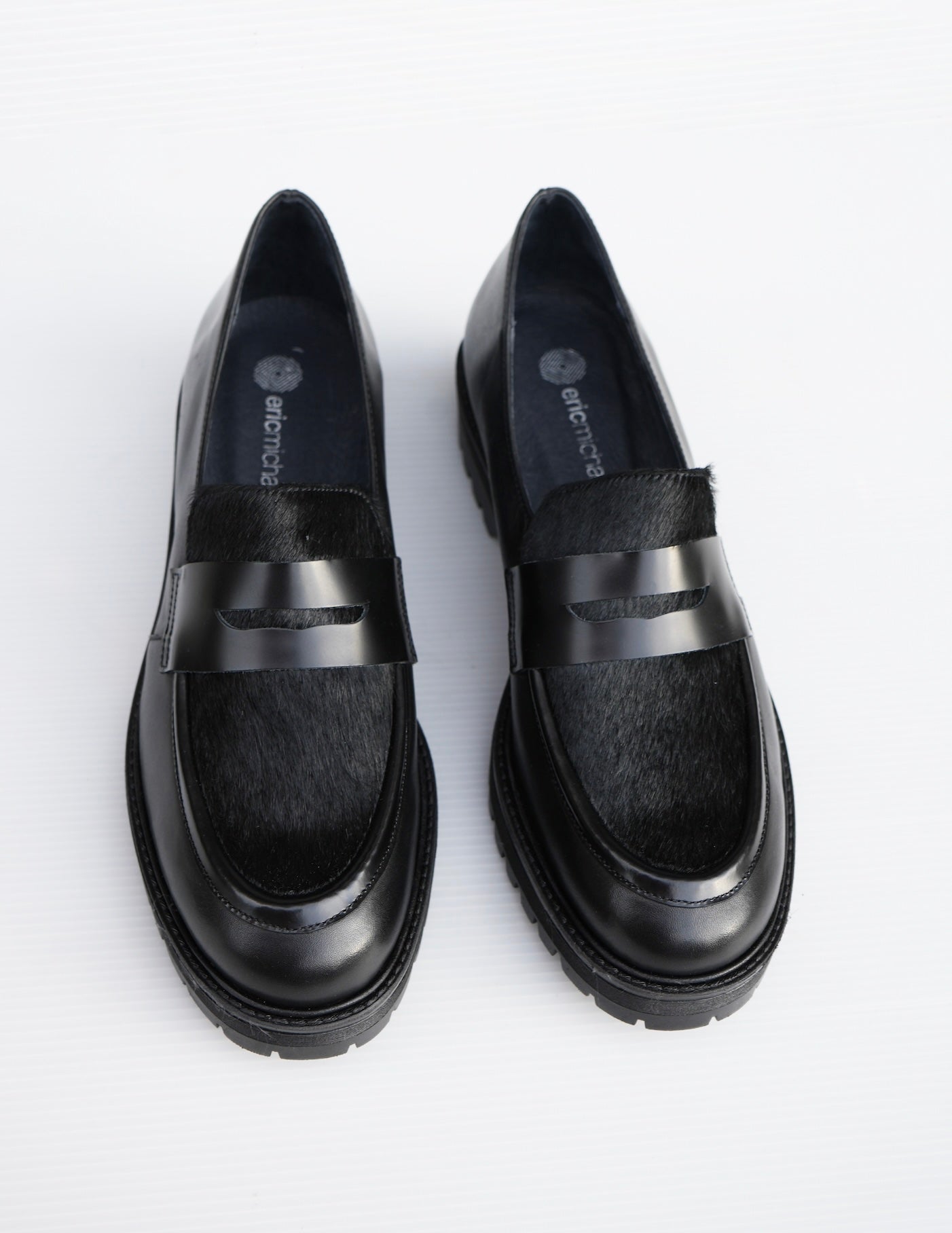 Loafer with Pony Hair - Black