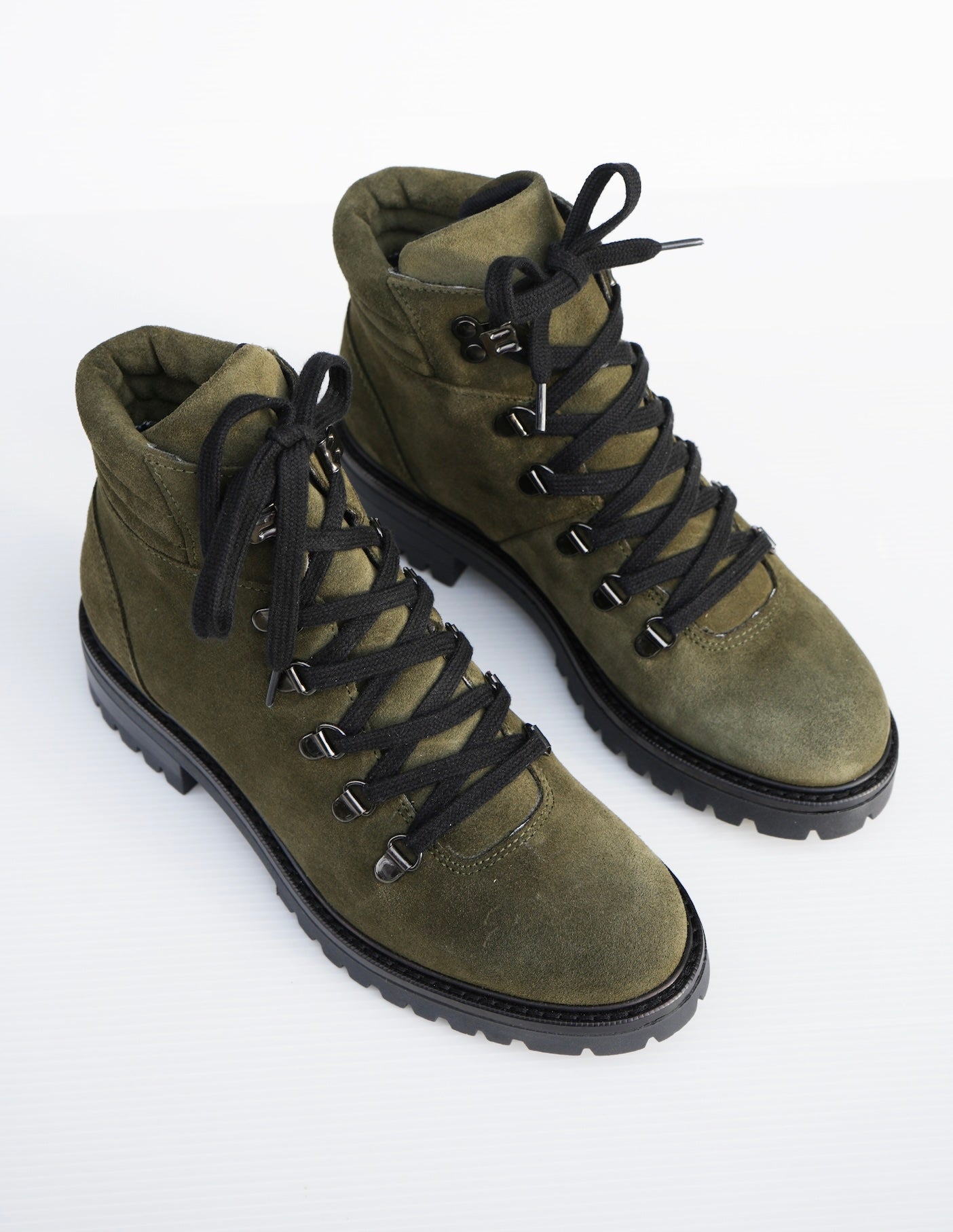 Army Green Suede Leather Boot