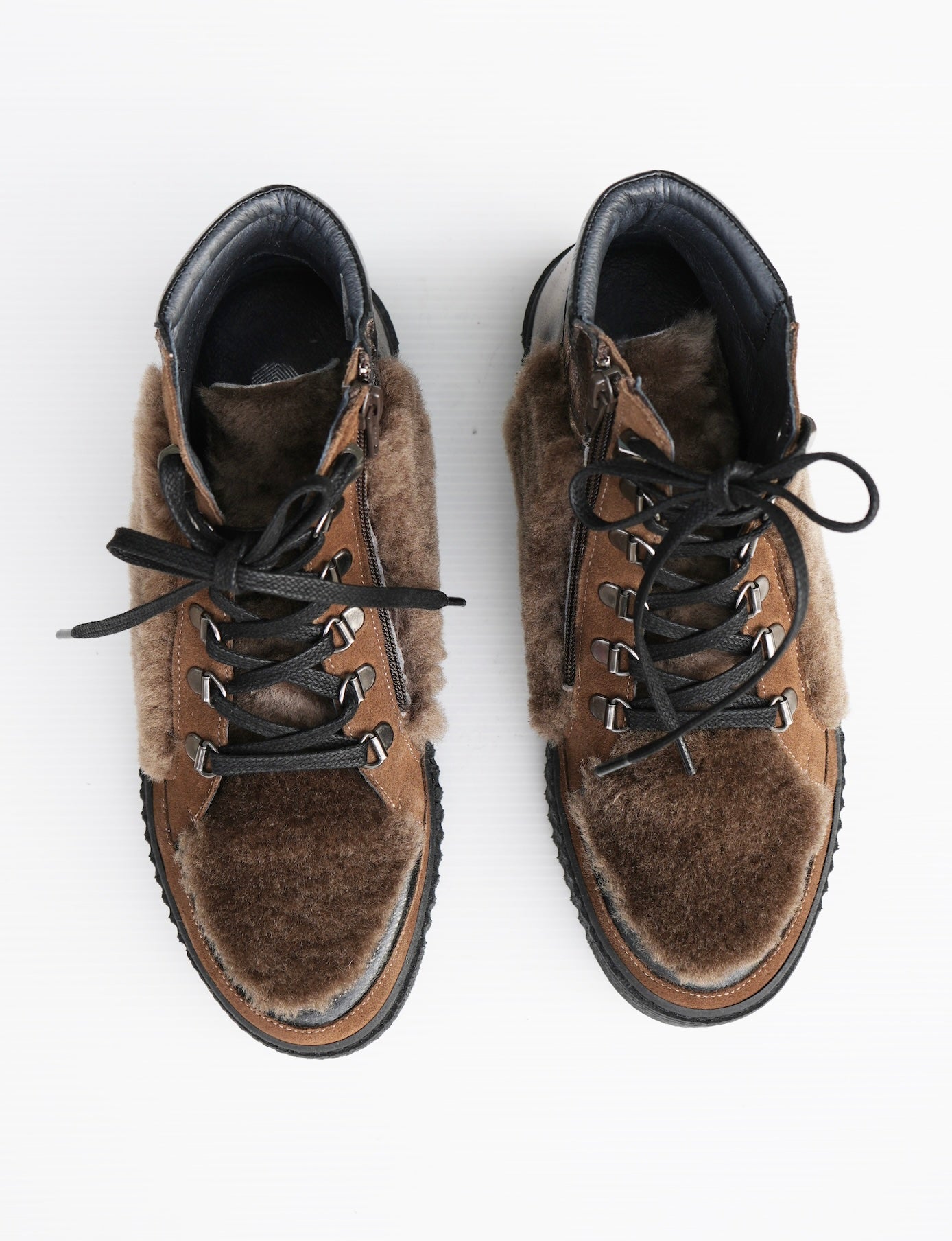 Fuzzy Ankle Boot - Tan