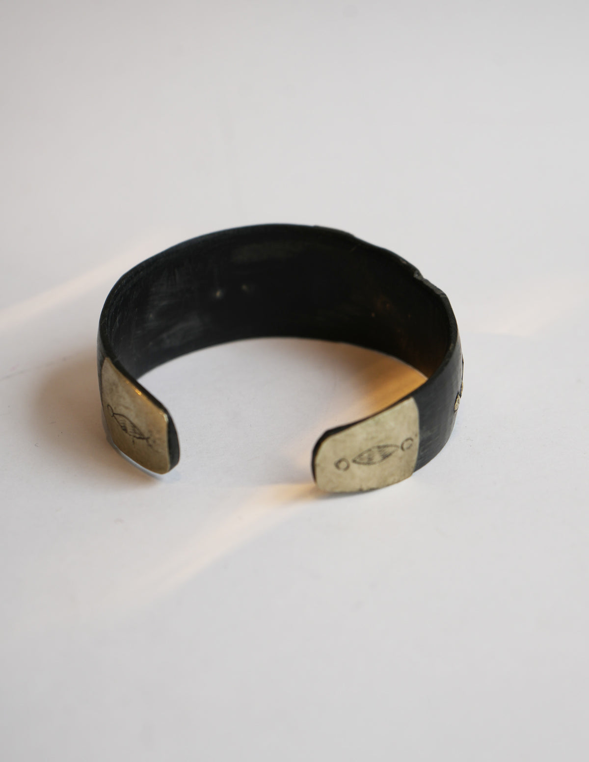 Small Tuareg Silver an Wood Cuff
