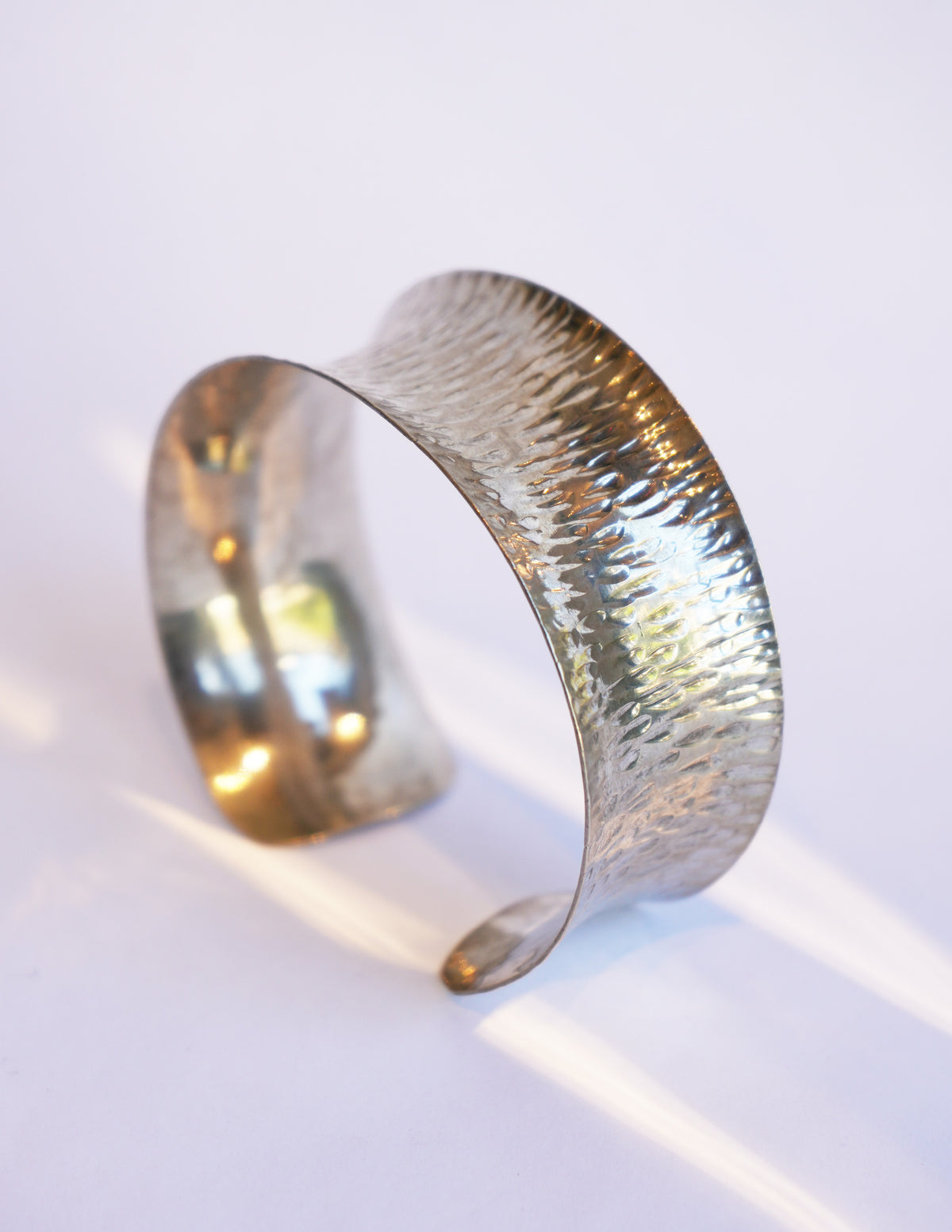Flared Silver Cuffs