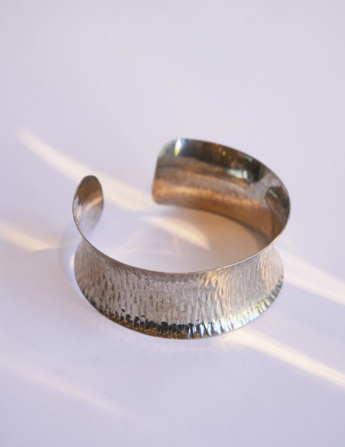 Flared Silver Cuffs