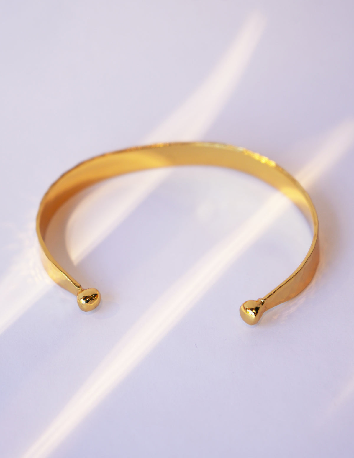 Atlas Gold Plated Brass Cuffs
