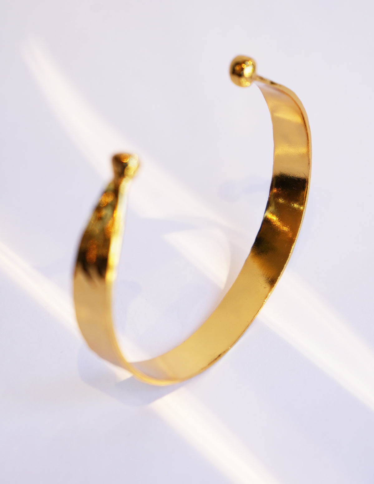 Atlas Gold Plated Brass Cuffs