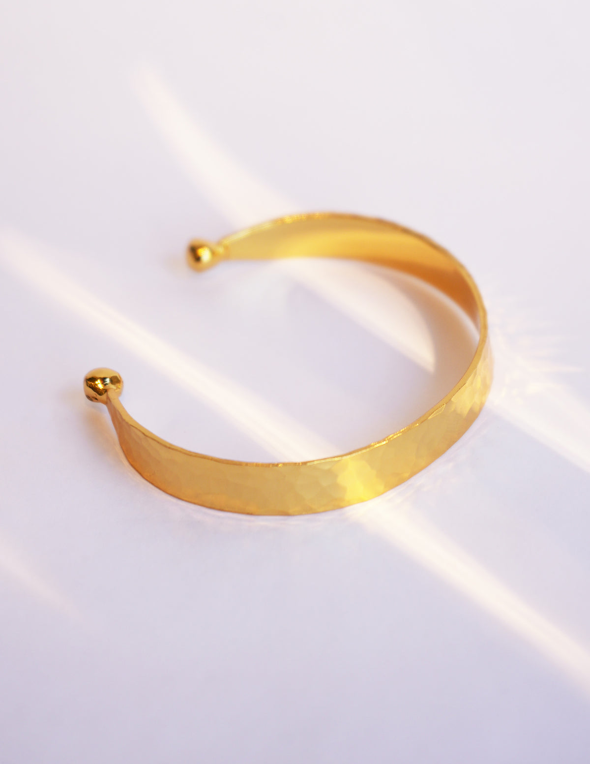 Atlas Gold Plated Brass Cuffs
