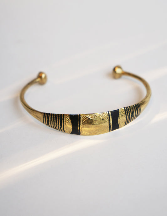 Tuareg Lunja Cuff - Brass