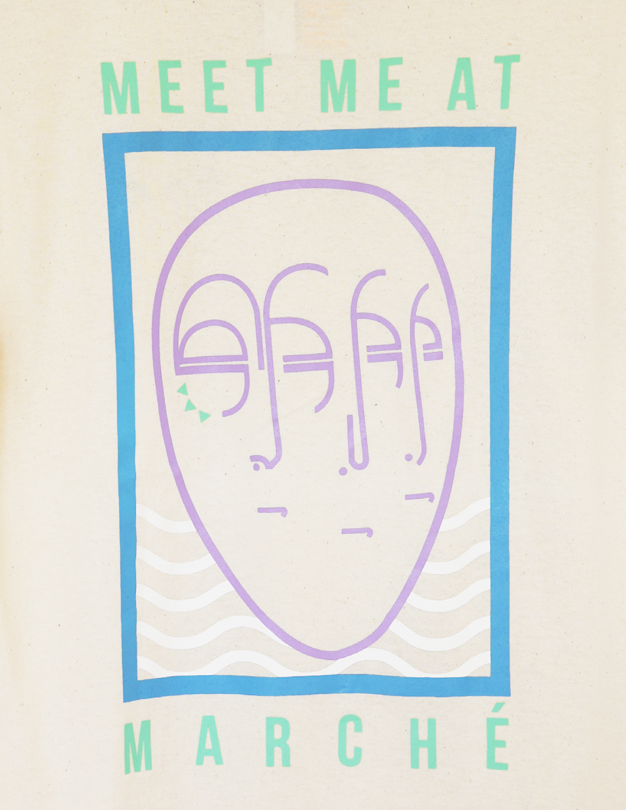 Meet Me at Marche Tee Beige