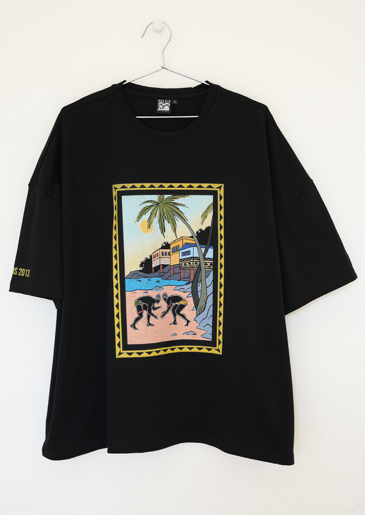 Rue Dix Touba Black Tee