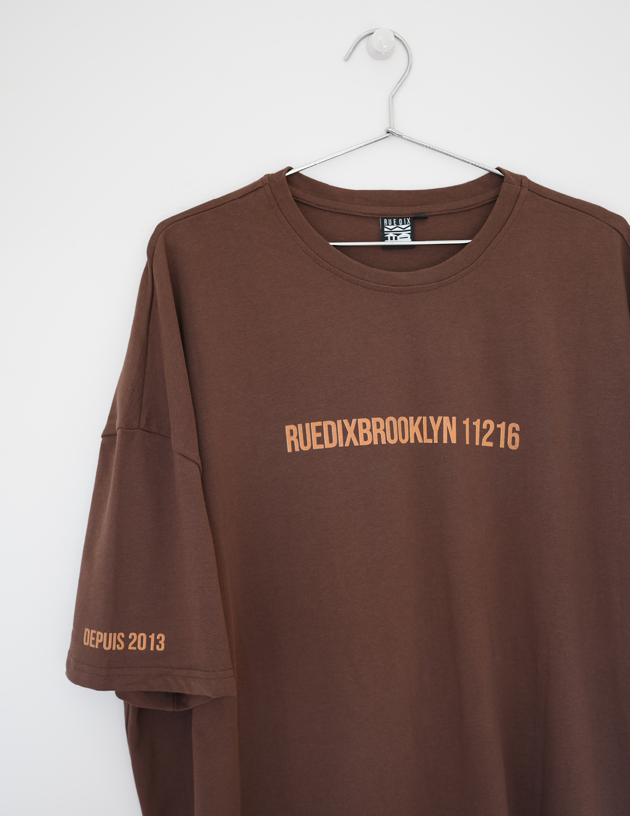 Rue Dix BK 11216 Parcel Brown Tee