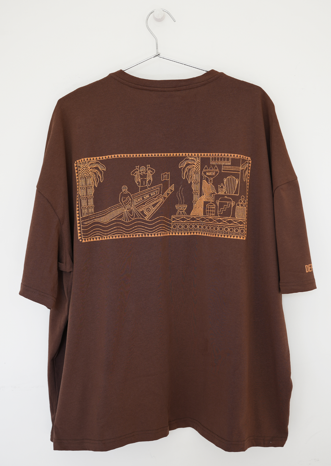 Rue Dix BK 11216 Parcel Brown Tee