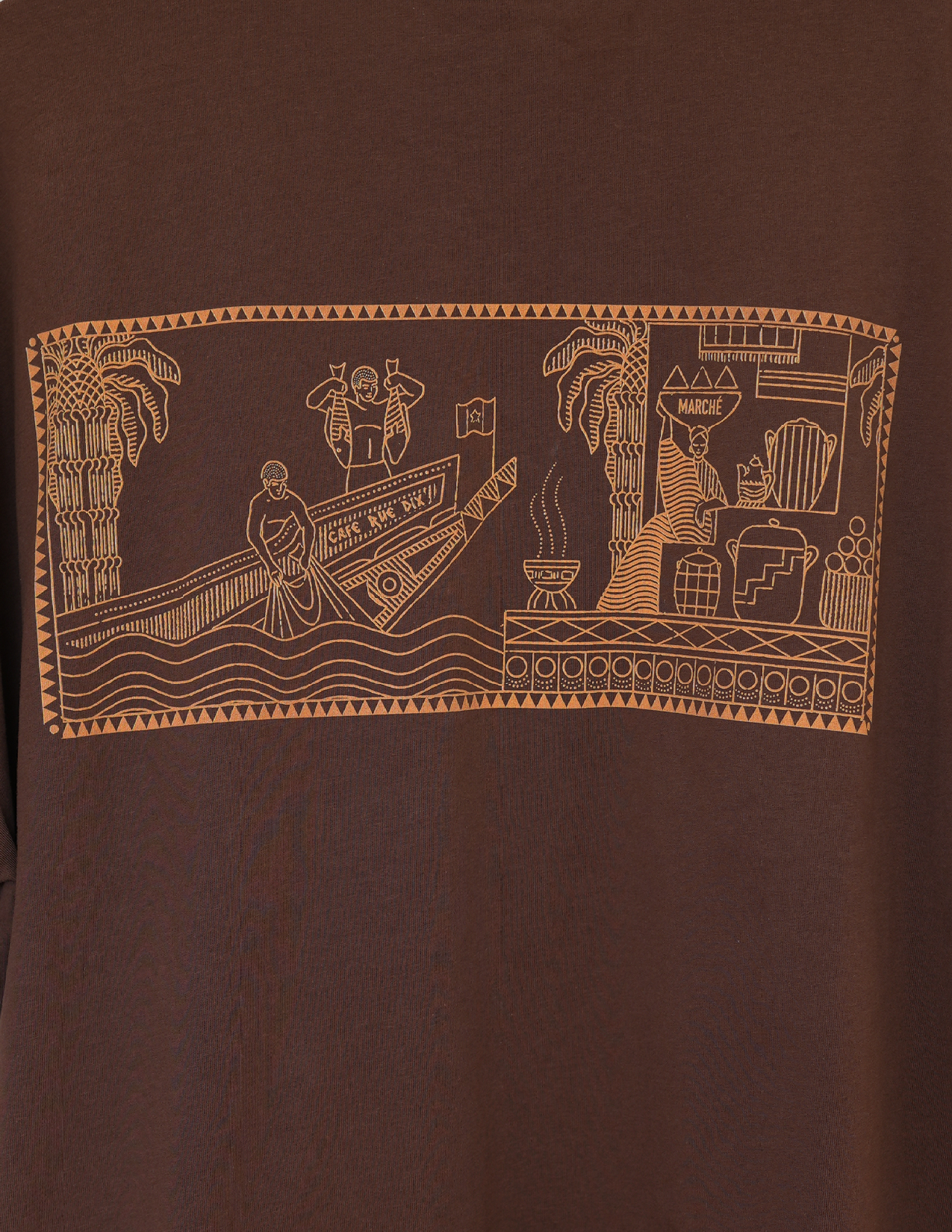 Rue Dix BK 11216 Parcel Brown Tee