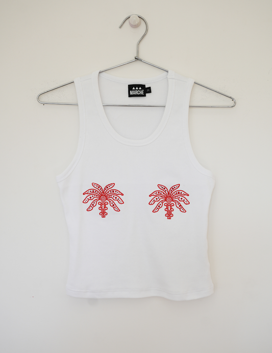 Palm Tree Tank - Red