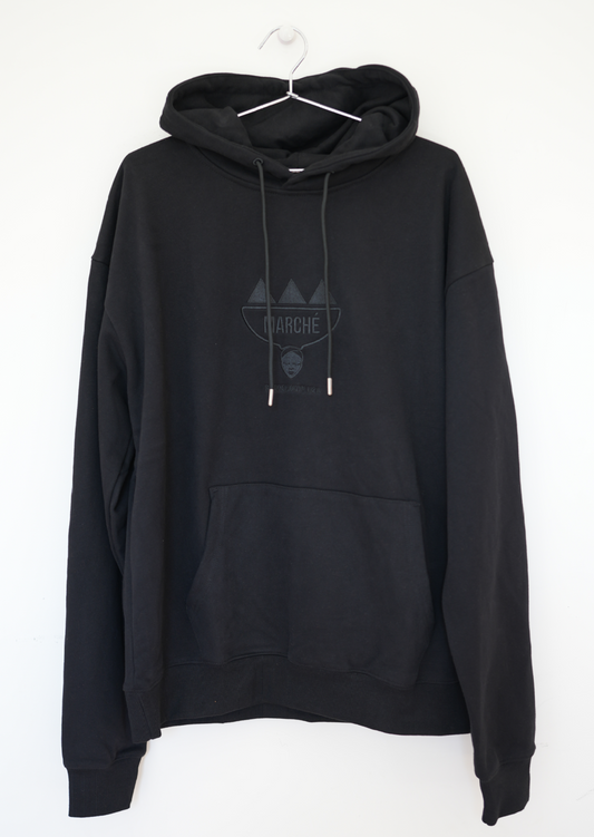 Black Oversized Rue Dix Hoodie