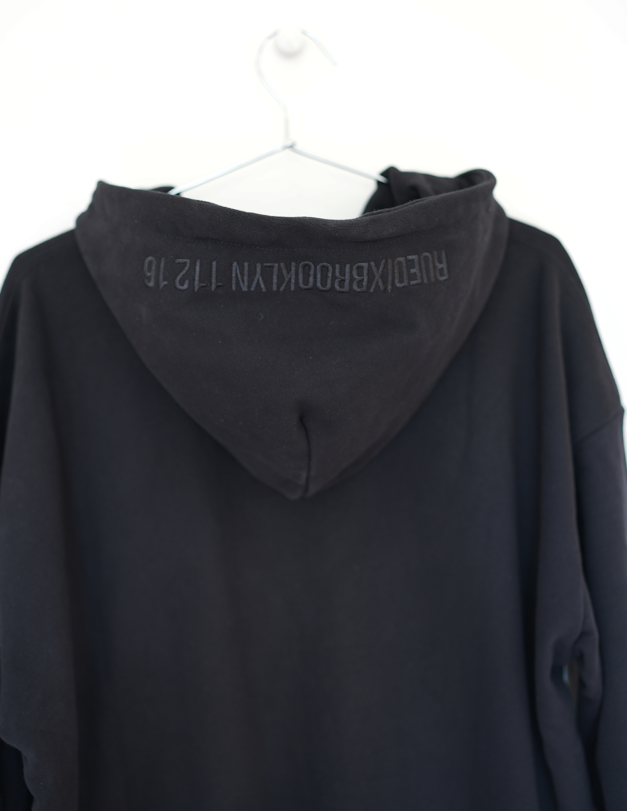 Black Oversized Rue Dix Hoodie