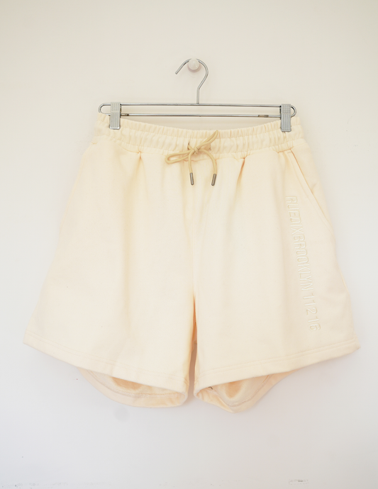 Cream Oversized Rue Dix Shorts