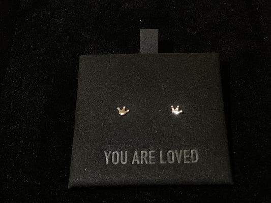 Crown ss studs small