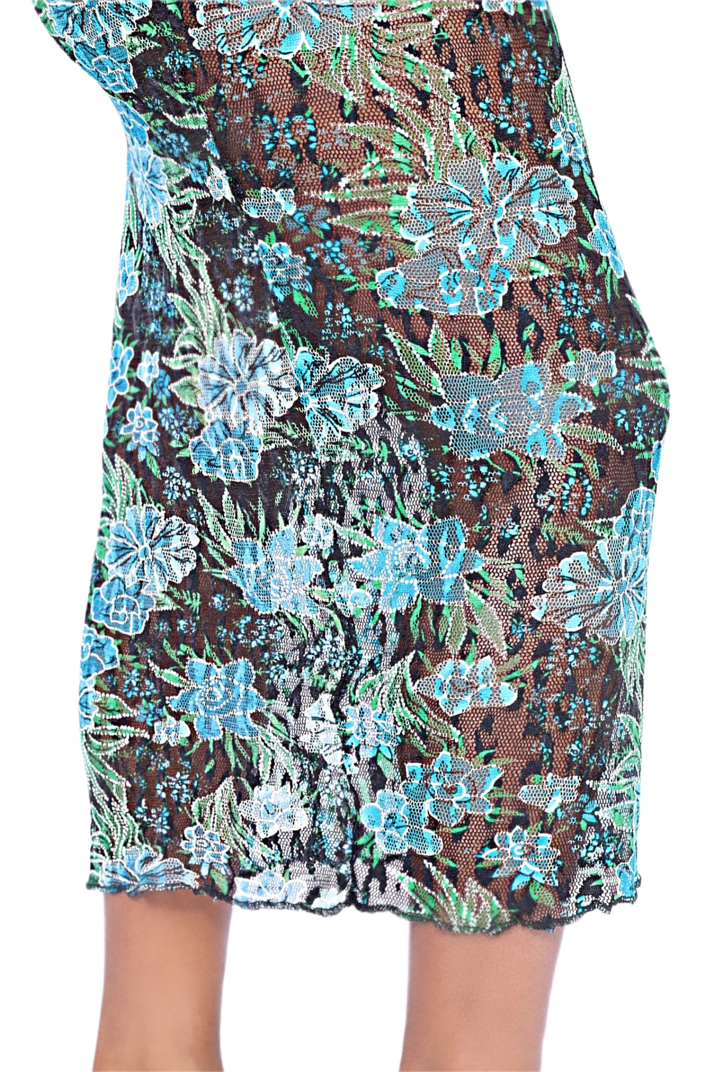 Constance Floral Stretch-Lace Maxi Dress