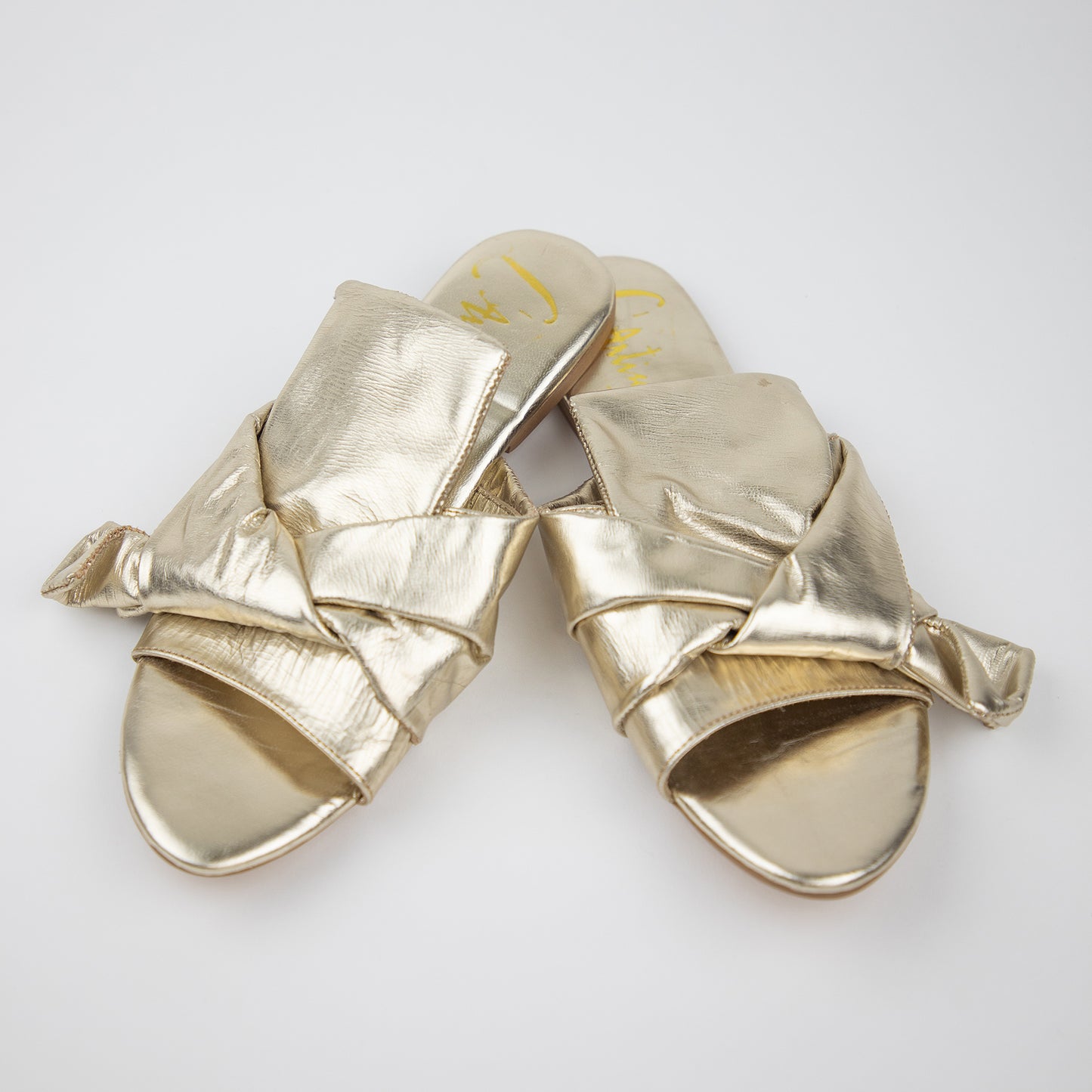 Bow Sandals - Champagne